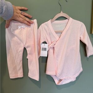 SHABBY CHIC baby girls 2 piece pink set
